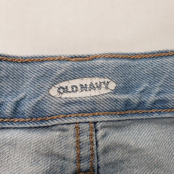 Old Navy Jean Shorts Girls 14 Blue Denim Cut Off Button Fly Adjustable Waist - Picture 10 of 15